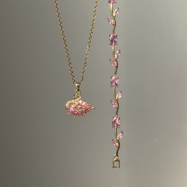 Pack Élégance Collier Swan et Bracelet Tulipes